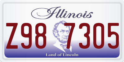 IL license plate Z987305