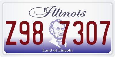 IL license plate Z987307