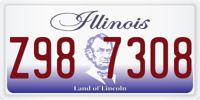 IL license plate Z987308