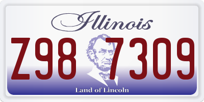 IL license plate Z987309