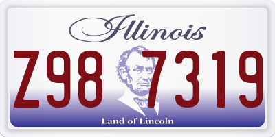 IL license plate Z987319