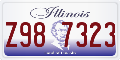 IL license plate Z987323