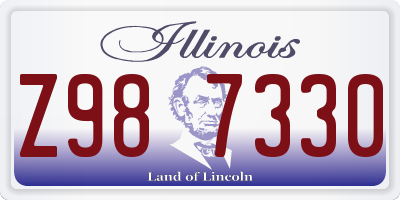 IL license plate Z987330