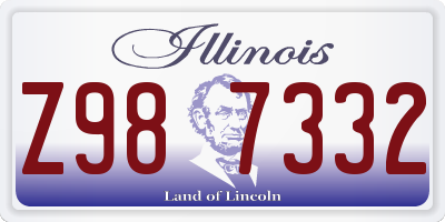 IL license plate Z987332