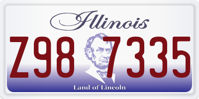 IL license plate Z987335