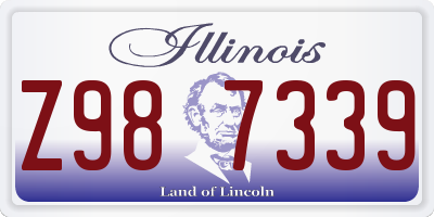 IL license plate Z987339