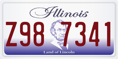 IL license plate Z987341