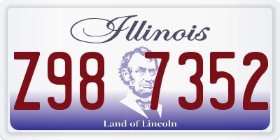 IL license plate Z987352