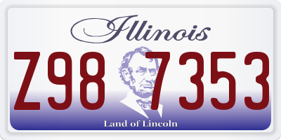 IL license plate Z987353