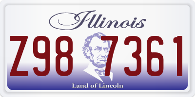 IL license plate Z987361