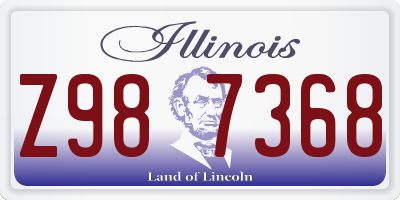 IL license plate Z987368