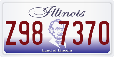 IL license plate Z987370