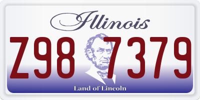 IL license plate Z987379