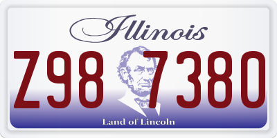 IL license plate Z987380