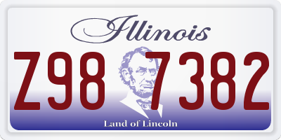 IL license plate Z987382