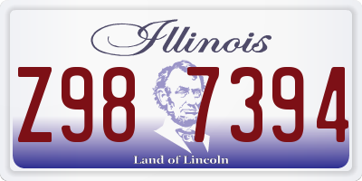 IL license plate Z987394