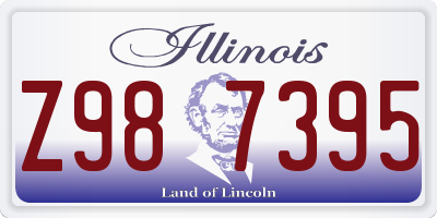 IL license plate Z987395