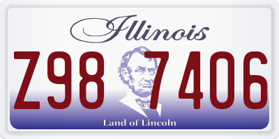 IL license plate Z987406