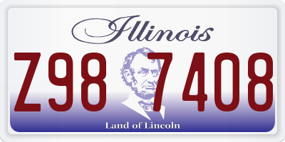 IL license plate Z987408