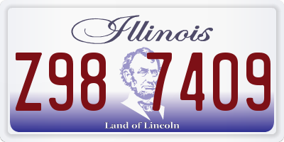 IL license plate Z987409