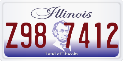 IL license plate Z987412