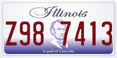 IL license plate Z987413