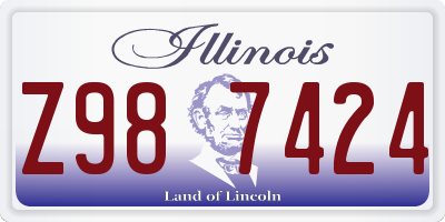 IL license plate Z987424