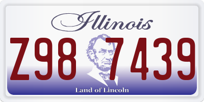 IL license plate Z987439