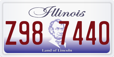 IL license plate Z987440