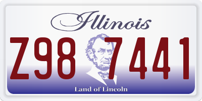 IL license plate Z987441