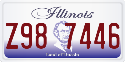 IL license plate Z987446