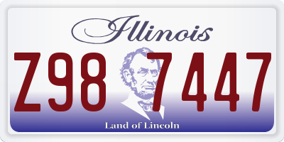 IL license plate Z987447