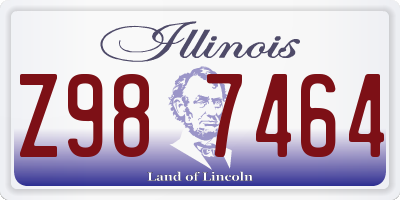 IL license plate Z987464