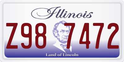 IL license plate Z987472