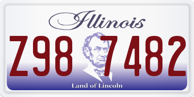 IL license plate Z987482