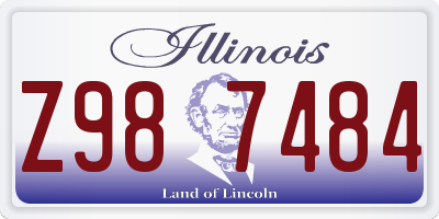 IL license plate Z987484