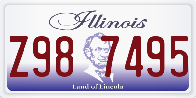 IL license plate Z987495