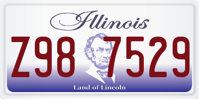 IL license plate Z987529