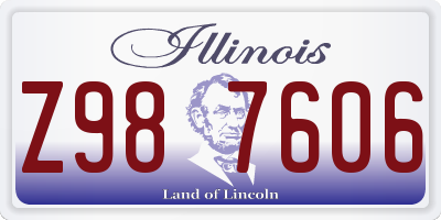 IL license plate Z987606