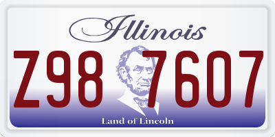 IL license plate Z987607