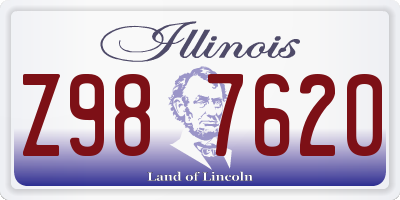 IL license plate Z987620