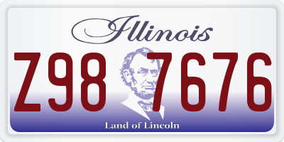 IL license plate Z987676