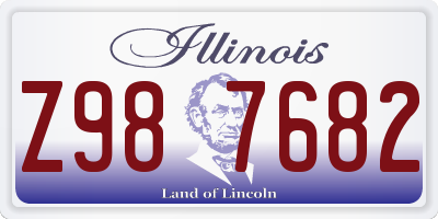 IL license plate Z987682