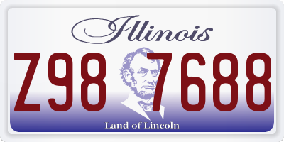 IL license plate Z987688