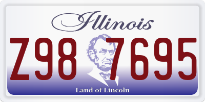 IL license plate Z987695