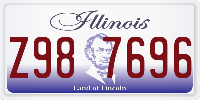 IL license plate Z987696