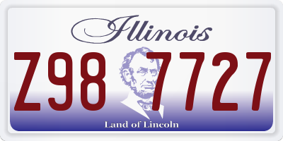 IL license plate Z987727