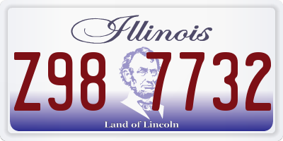 IL license plate Z987732