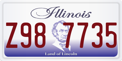 IL license plate Z987735