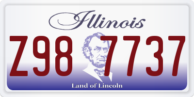 IL license plate Z987737